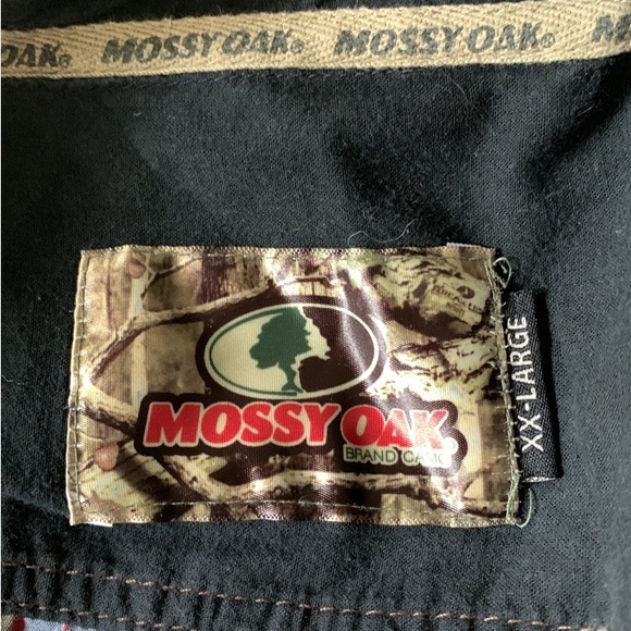 Mossy Oak camo hunting cowboy plaid snap button down shirt men’s 2X - Picture 10 of 11